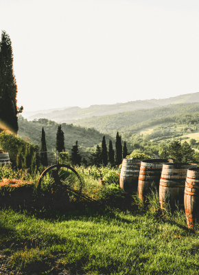 Sfondo toscana con paesaggio