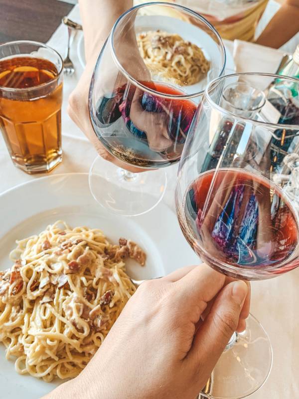 Visione Italiano dolce lingua - pasto conviviale
